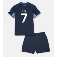 Dětský Fotbalový dres Tottenham Hotspur Son Heung-min #7 2023-24 Venkovní Krátký Rukáv (+ trenýrky)